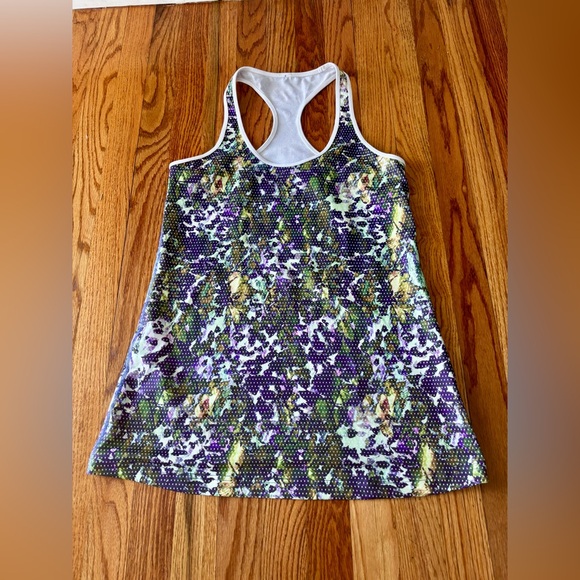 lululemon athletica Tops - Lululemon Cool Racerback Tank Floral Sport Top. Size 6